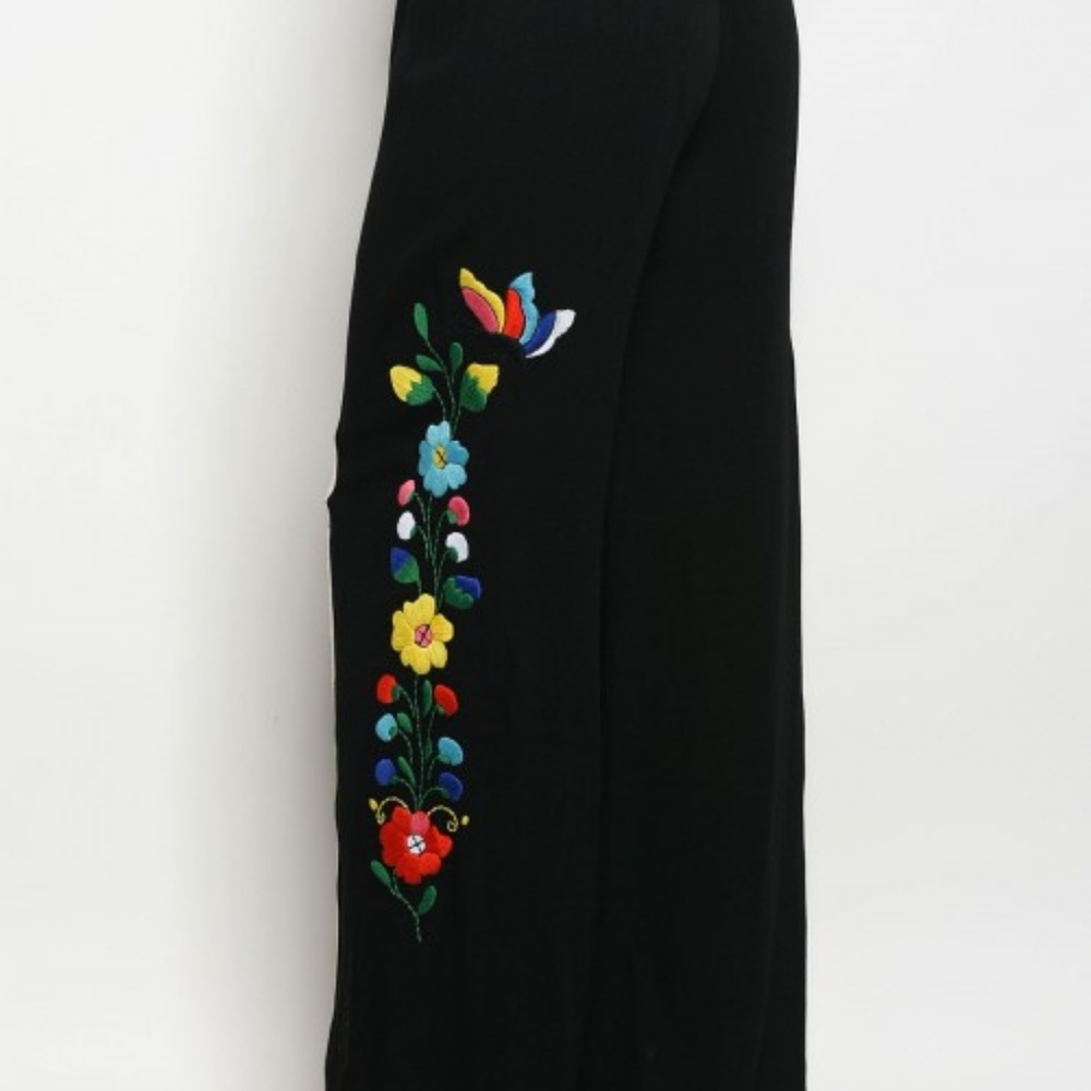 Pants WIDE LEG PANTS  pant boho embroidere - Picture 2 of 4